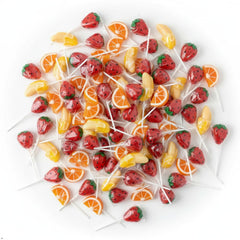 NLS Candy Co. assortment of banana lollipops grouped for variety and appeal