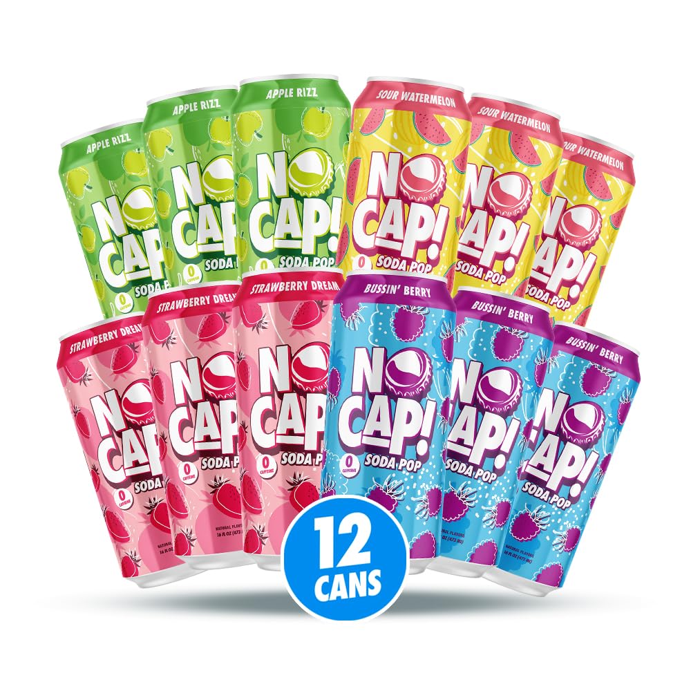 NO CAP! Bussin' Berry can close-up highlighting flavor and refreshing fizz