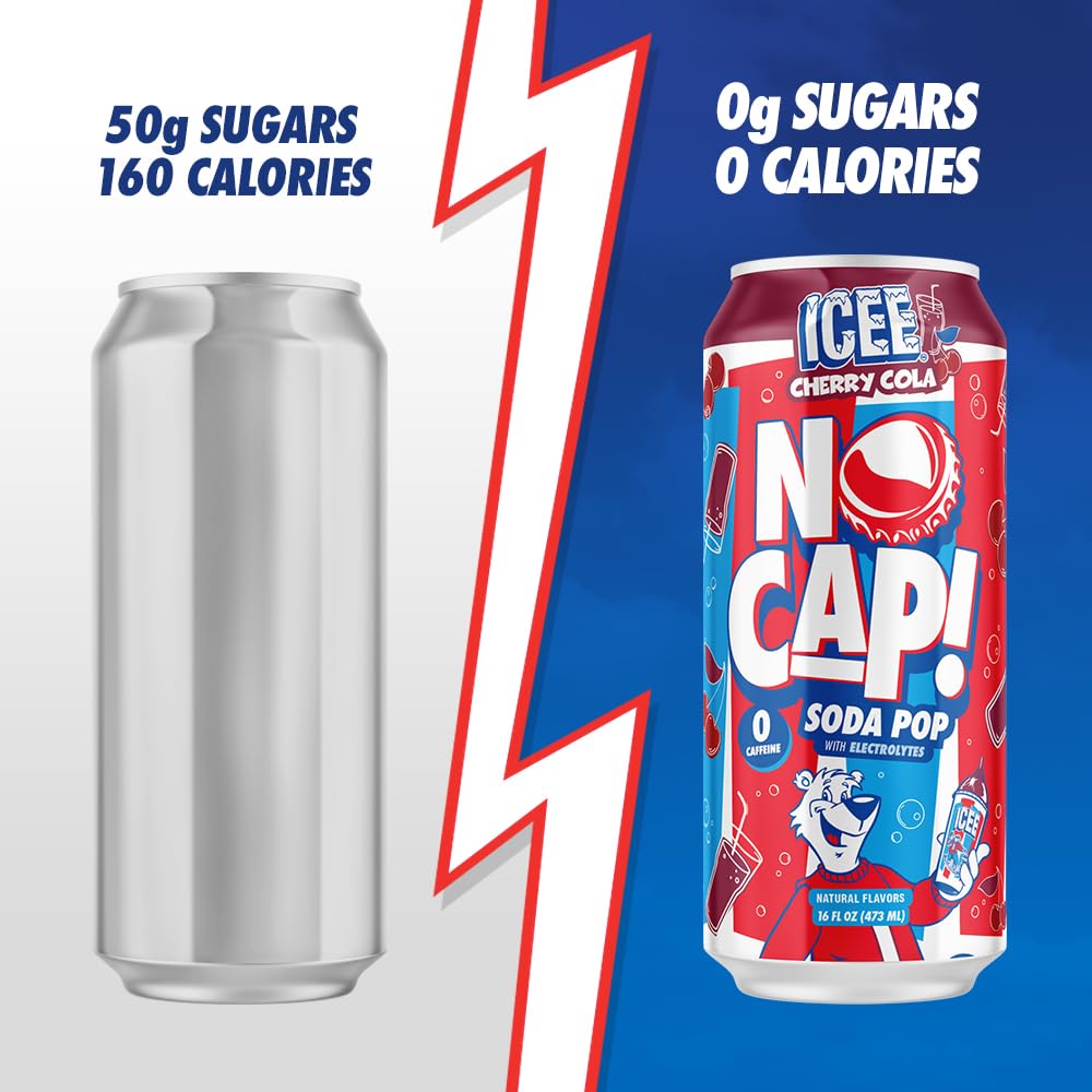 NO CAP! visual of electrolyte ingredient elements emphasizing light hydration support