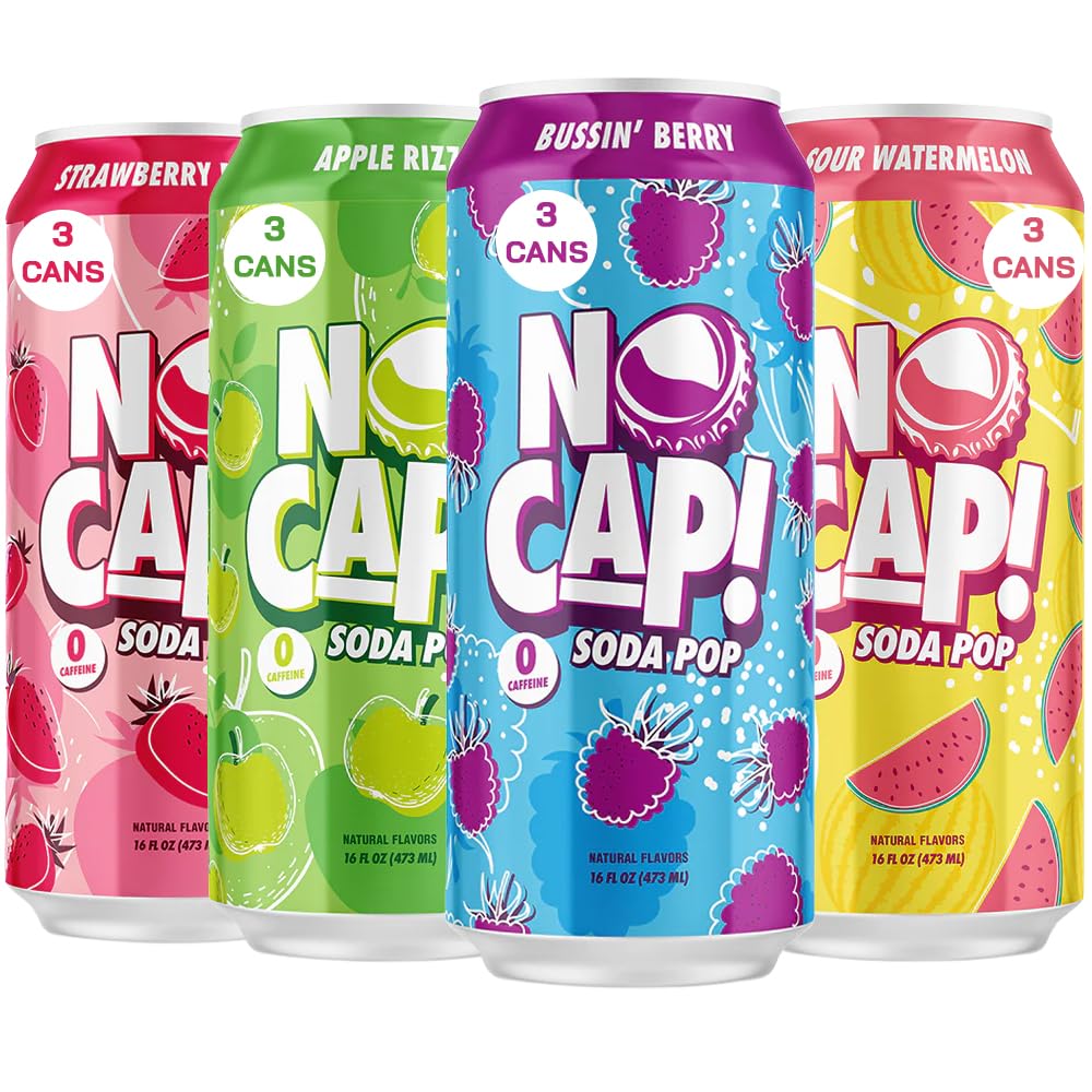 NO CAP! front packaging showing variety pack and bold flavors for confident choice