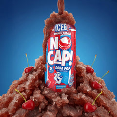NO CAP! stacked cans displaying clean labels and natural-flavor messaging for easy selection