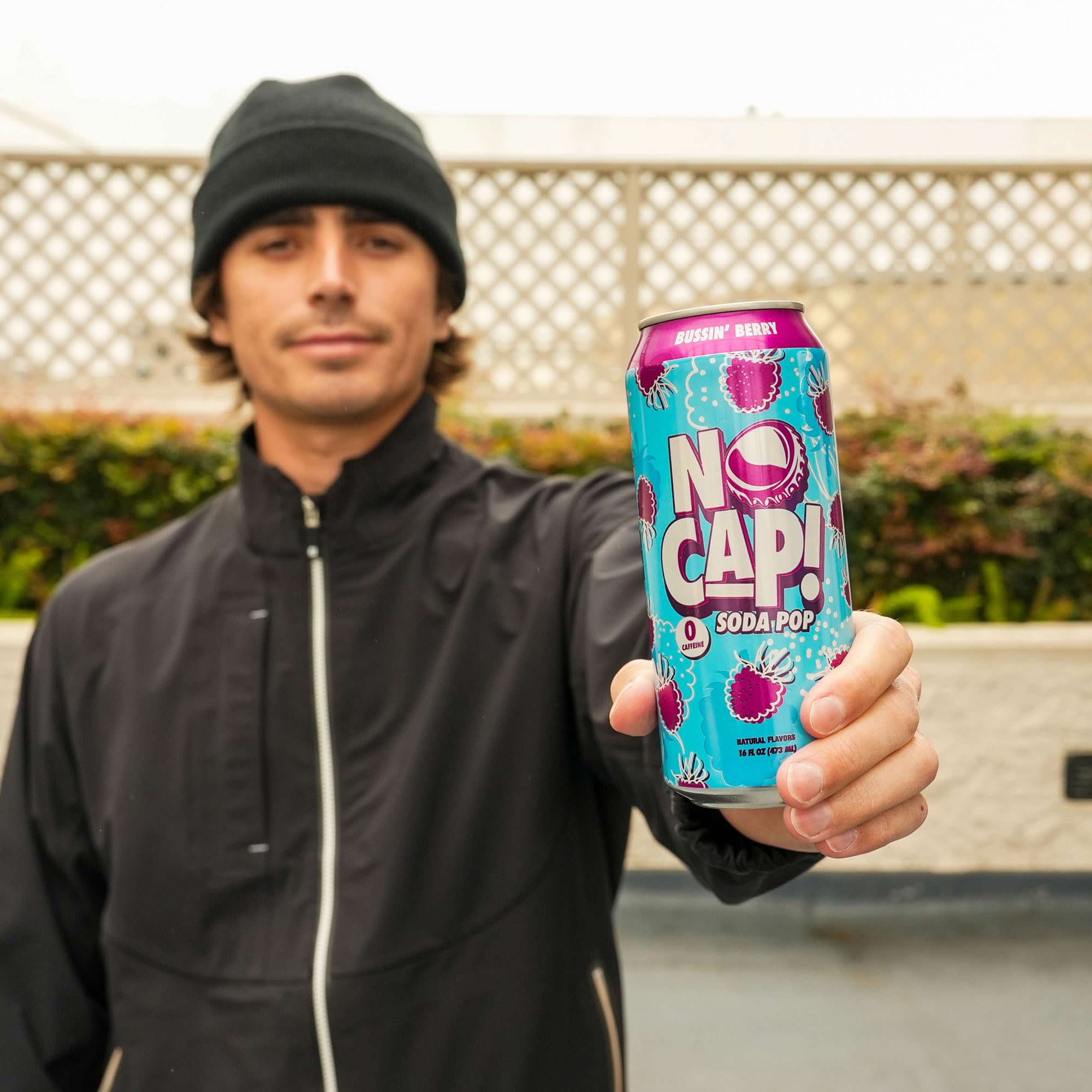 NO CAP! carbonation bubbles close-up showing fizzy texture and enjoyable mouthfeel