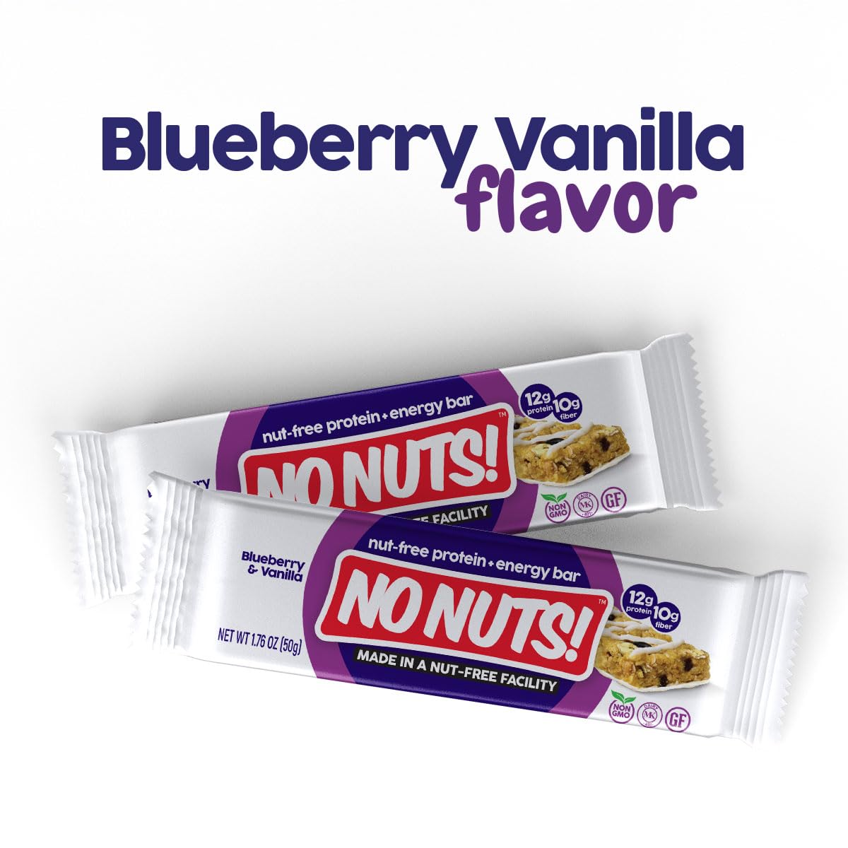 No Nuts! bar cross-section revealing texture and fruit pieces for satisfying bite