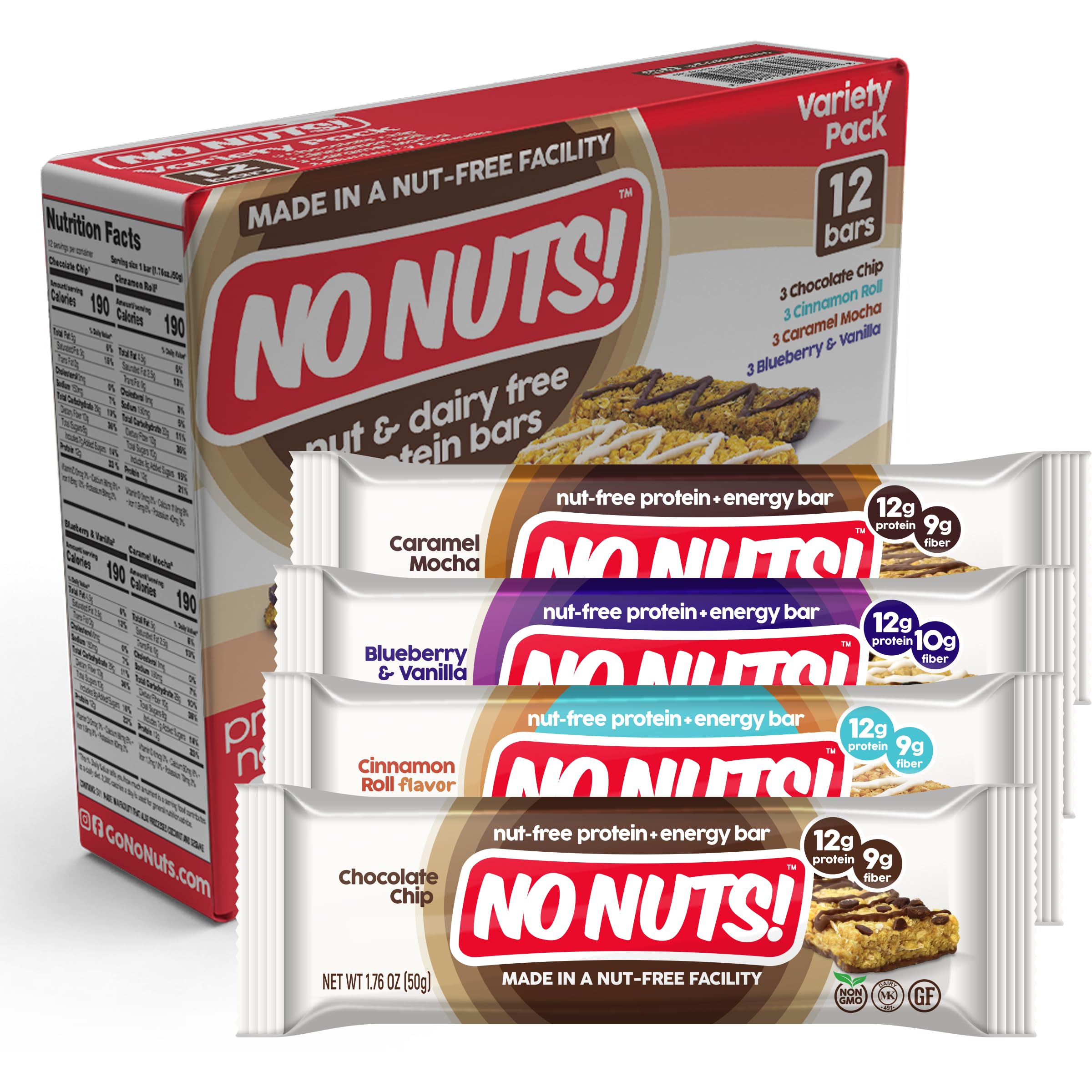 No Nuts! Blueberry Vanilla crumbs and fruit bits showcasing natural flavor and freshness