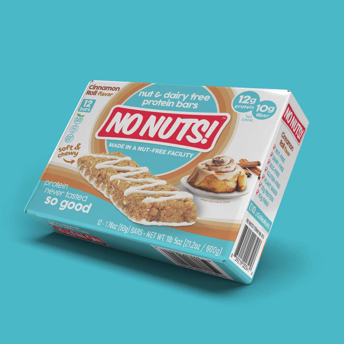 No Nuts! nut-free facility label emphasizing allergy-safe production benefit