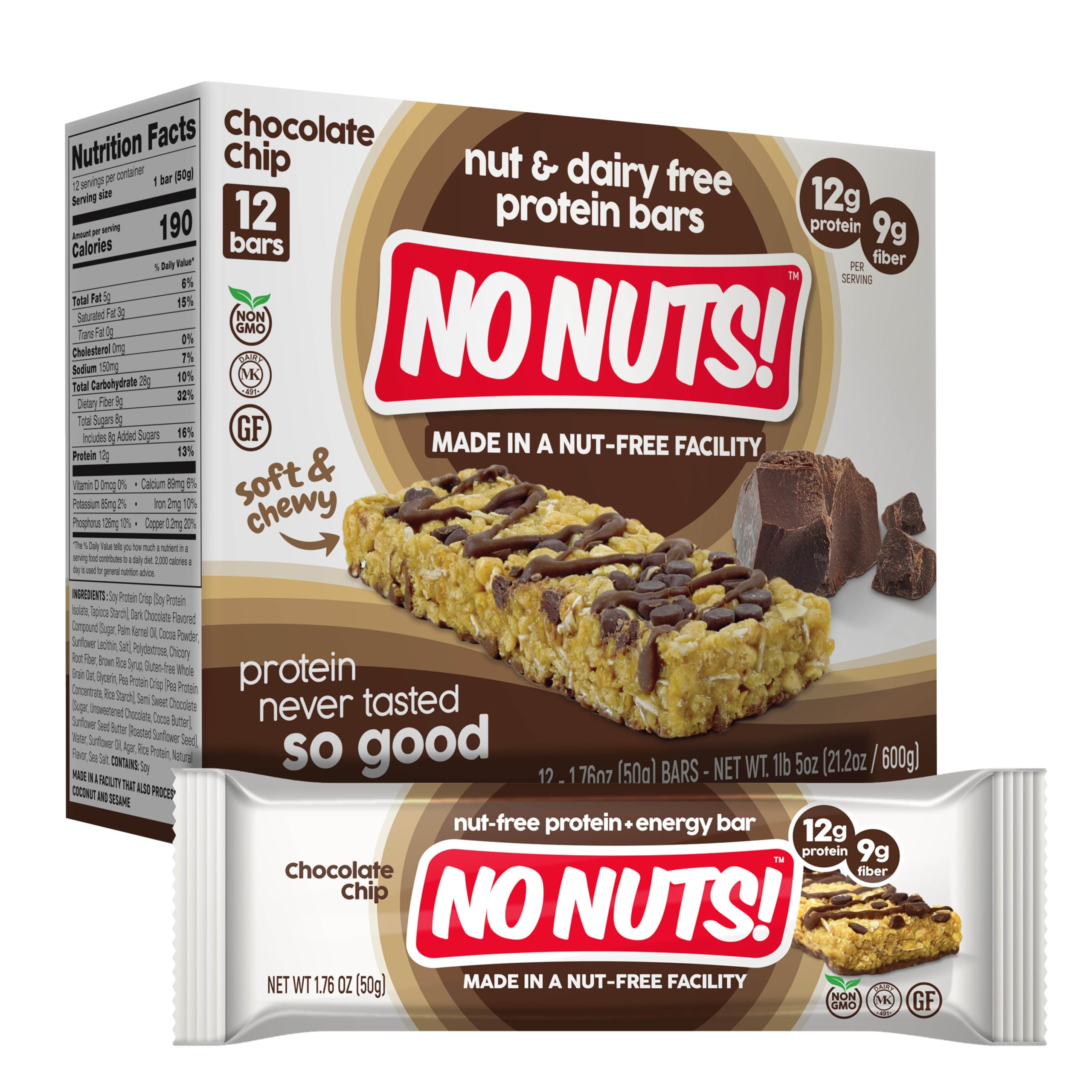 No Nuts! stacked boxes in pantry showing convenient 12-count household supply