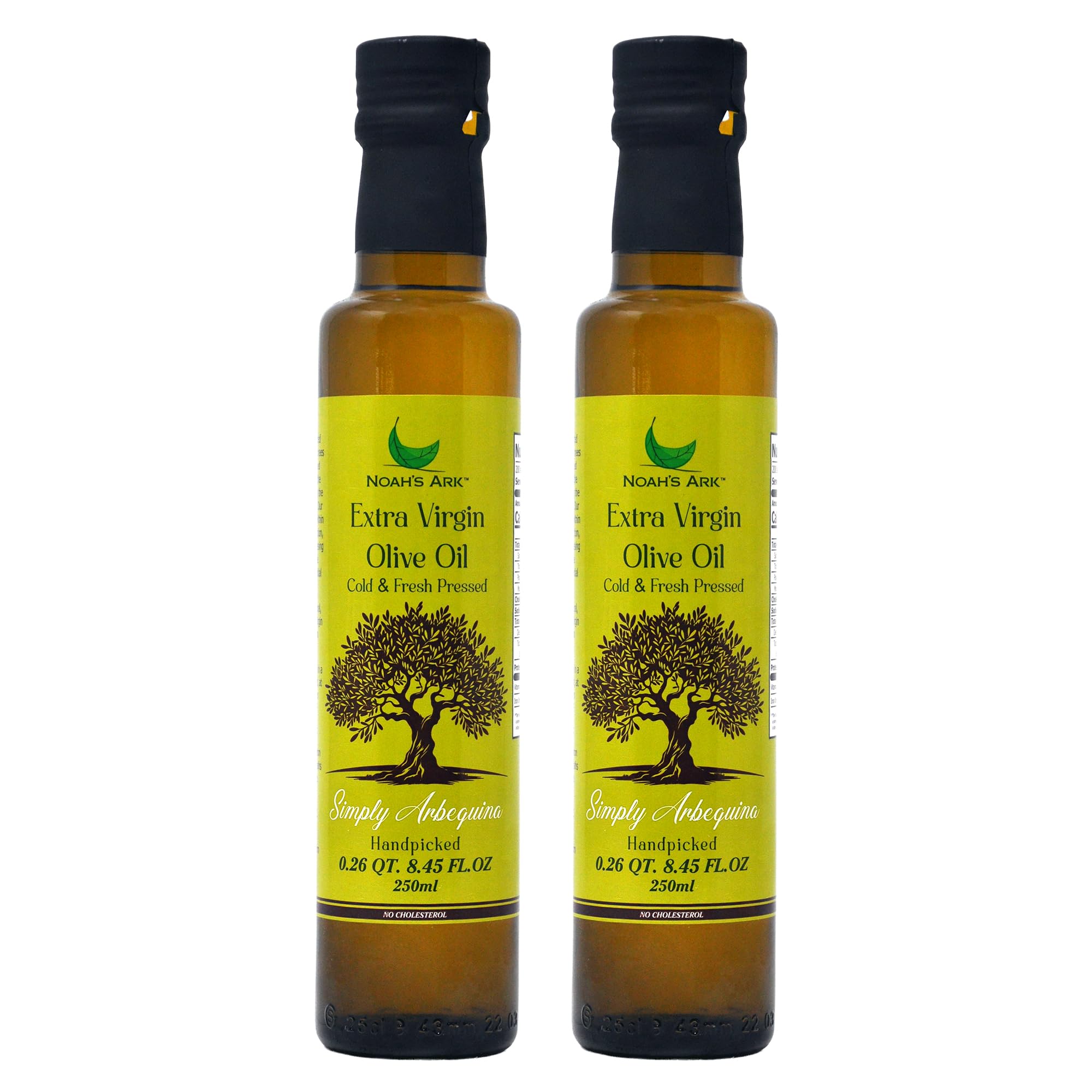 Noah's Ark front packaging showing 250mL bottles and single-origin branding for freshness