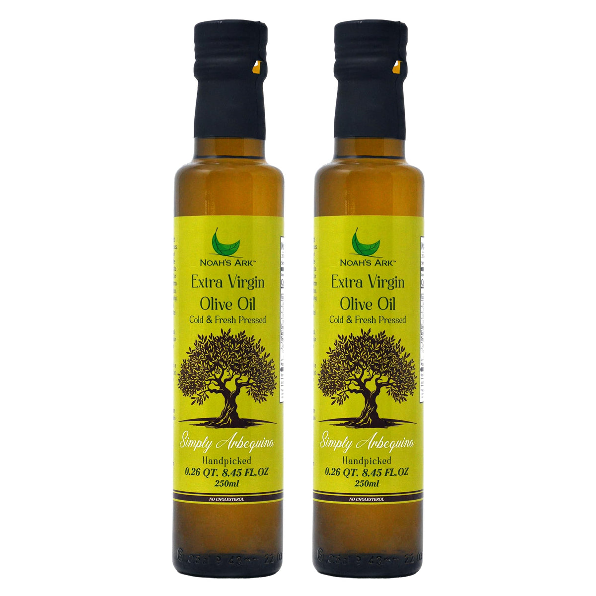 Noah's Ark front packaging showing 250mL bottles and single-origin branding for freshness