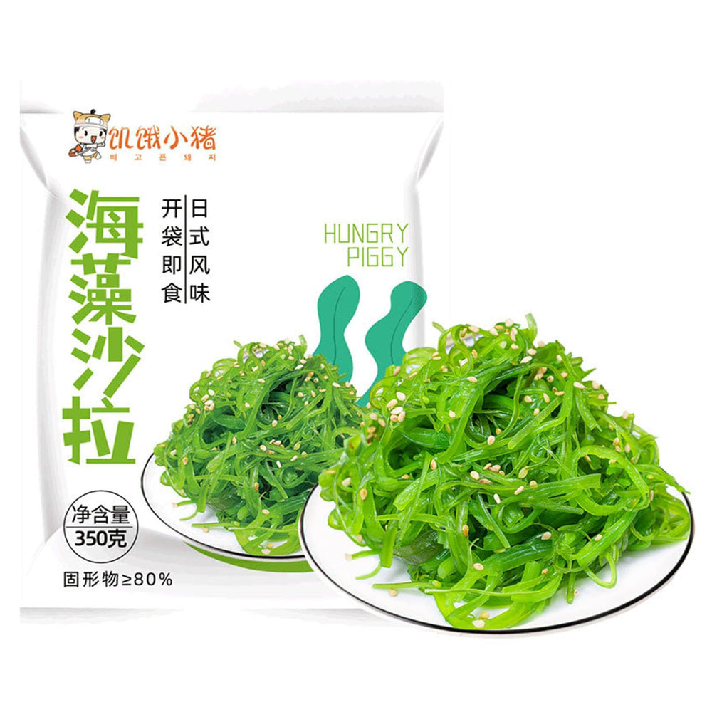 Noble Createaprototype front packaging showing 350g ready-to-eat seaweed salad advantage