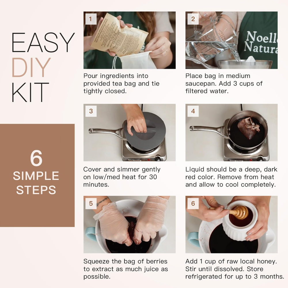 Noelle's Naturals reusable brew bag with ginger and cloves close-up, highlighting convenience