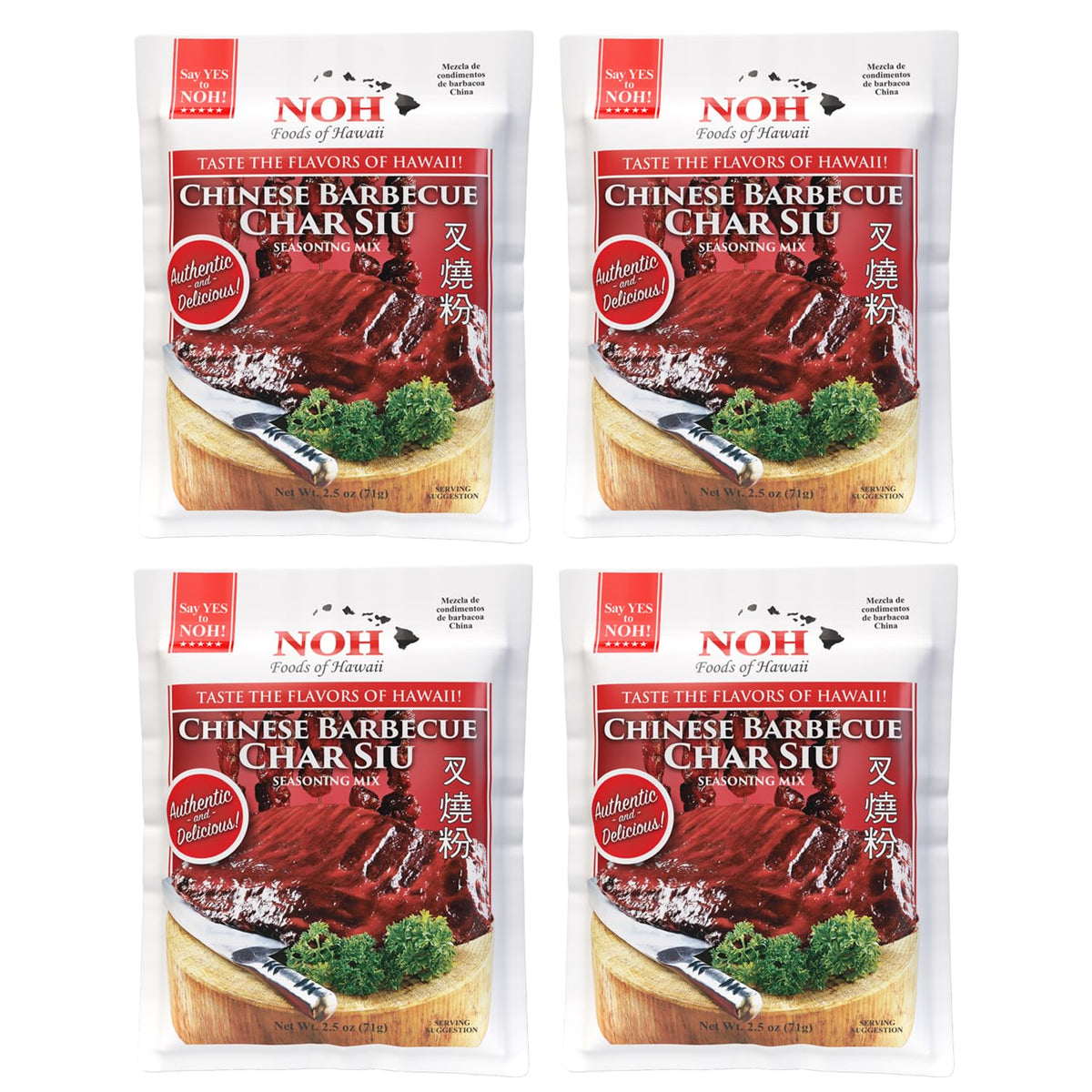 NOH front packaging showing char siu mix and benefits