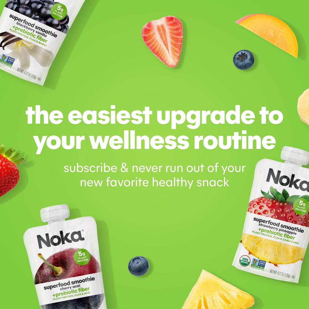 NOKA chilled pouch on ice demonstrating enjoyable cold serving option