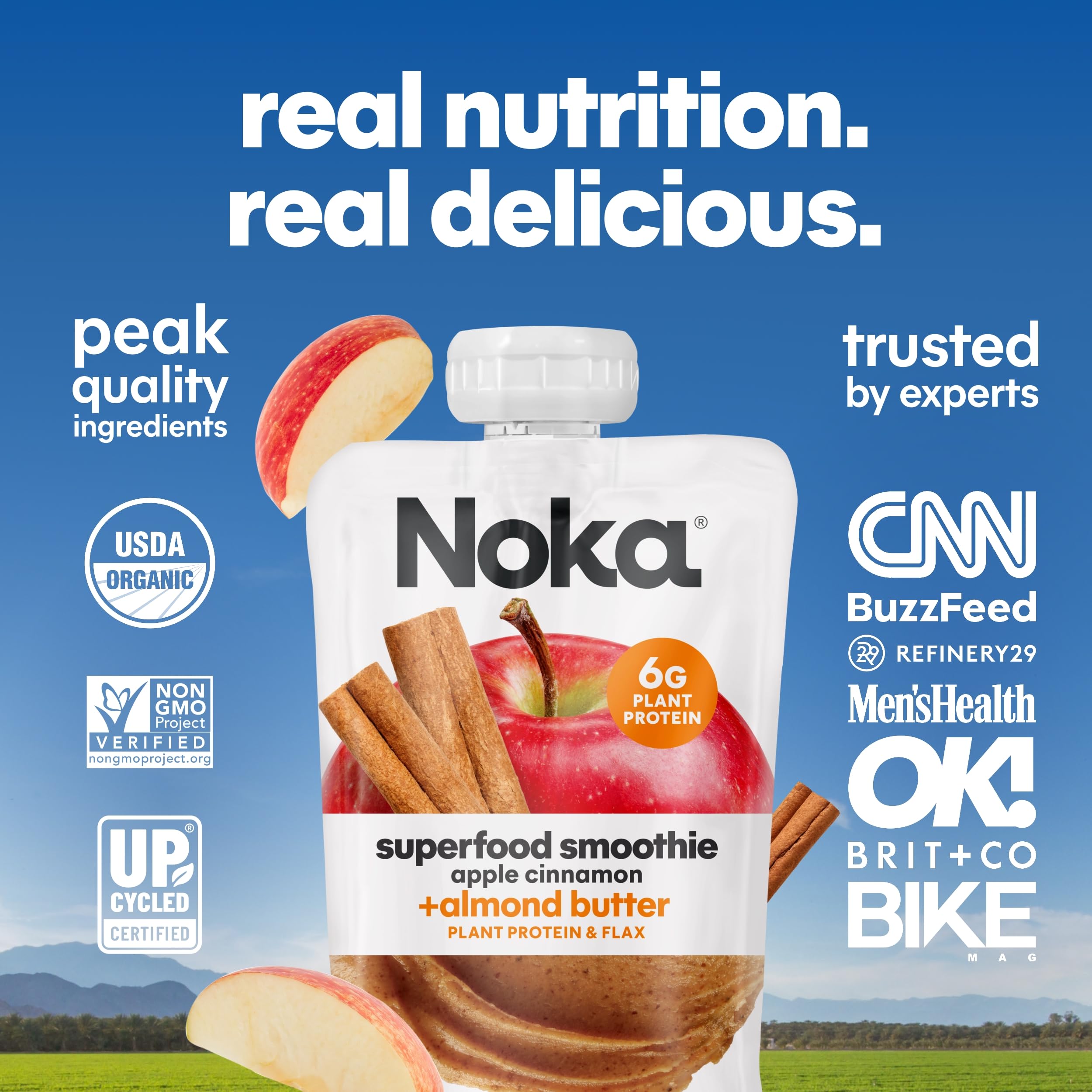 NOKA pouches in a kid's lunchbox showing safe allergen-free snack option