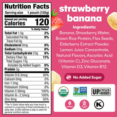 NOKA close-up of pouch texture highlighting organic fruit pieces