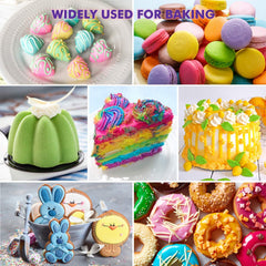 Nomeca used on fondant-decorated cake, delivering vibrant shades without taste change