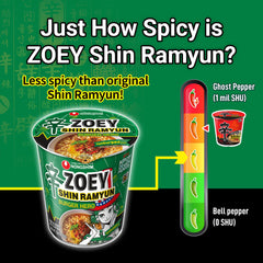 Nongshim Burger Hero chewy noodle close-up highlighting texture that holds sauce