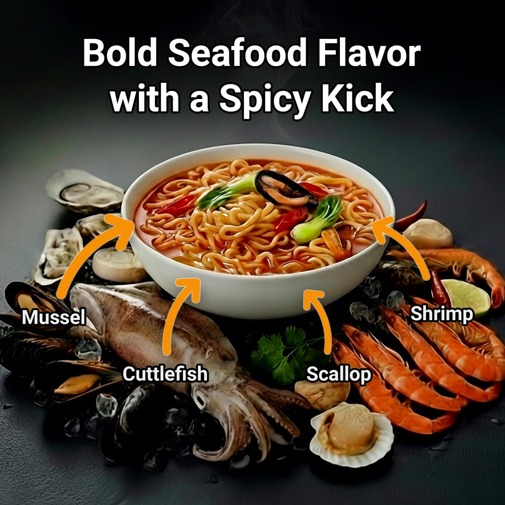 Nongshim noodles cooking in pot demonstrating quick preparation