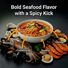 Nongshim noodles cooking in pot demonstrating quick preparation