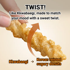 Nongshim Honey Twist served in a bowl for sharing and easy snacking