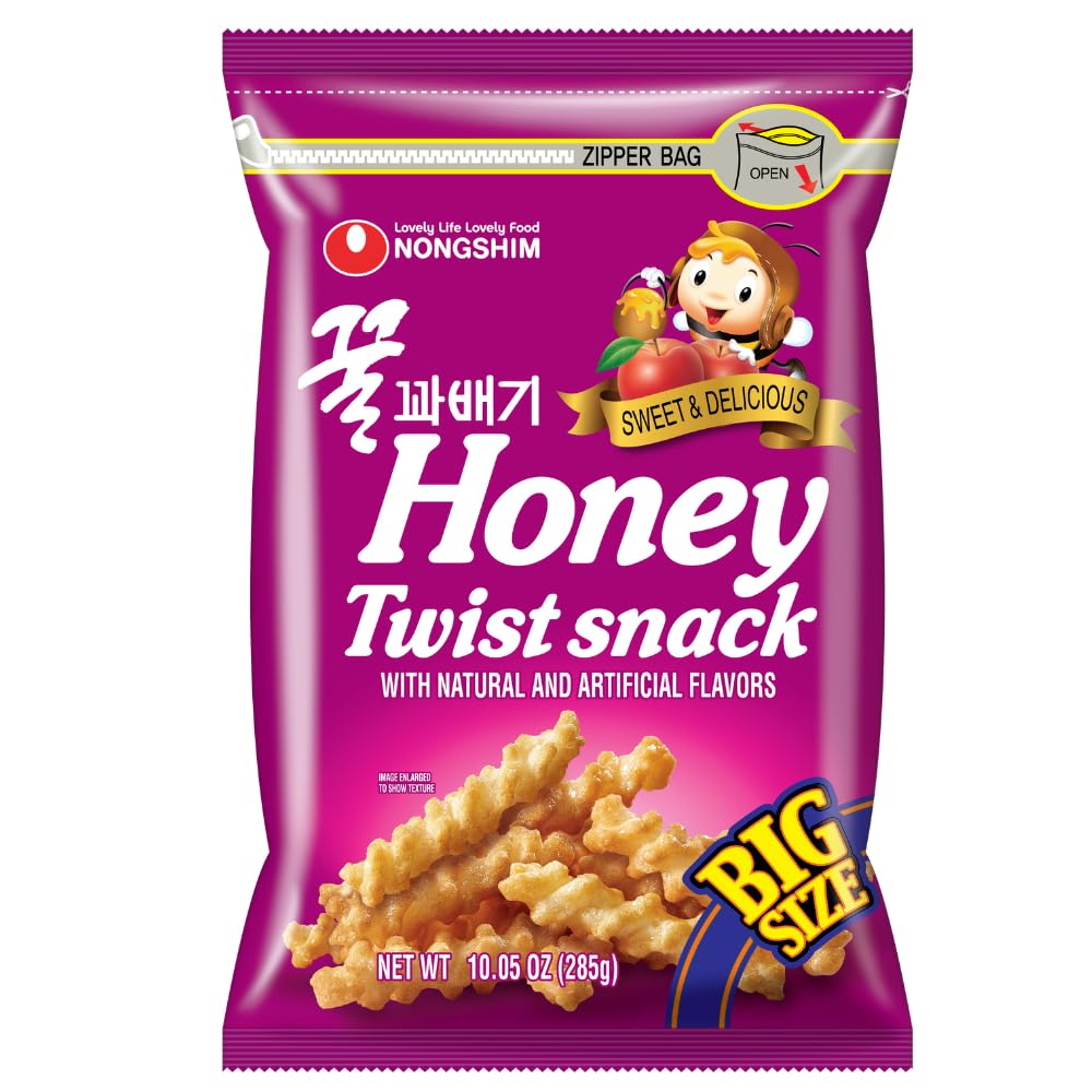Nongshim Honey Twist front packaging showing brand and sweet appeal