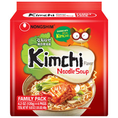 Nongshim front packaging showing product and bold kimchi flavor benefits