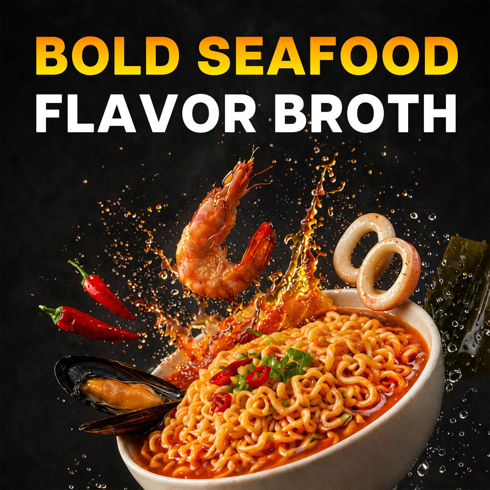 Nongshim Neoguri udon-style noodle close-up highlighting chewy texture benefit