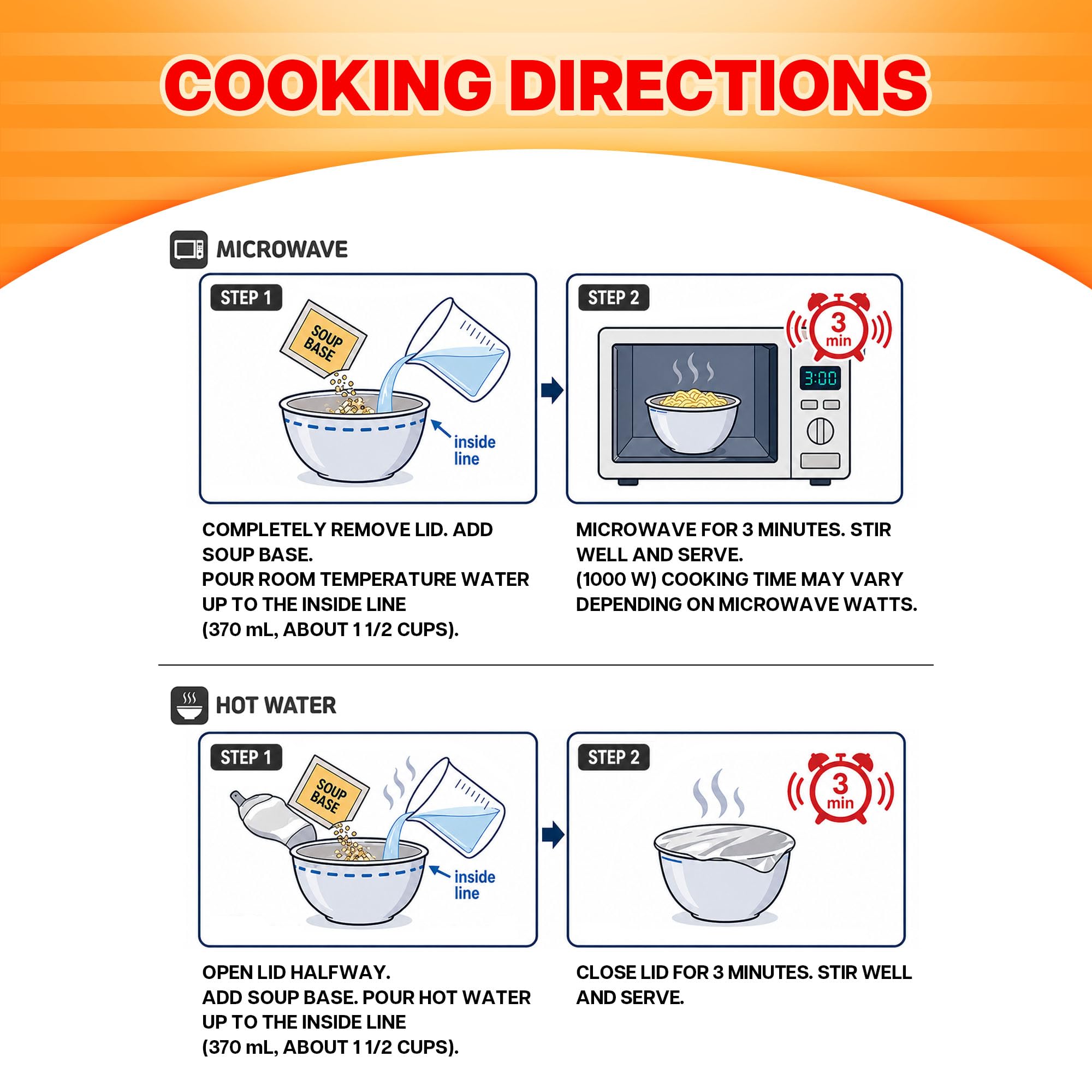 Nongshim served with egg and scallions showing customizable meal options