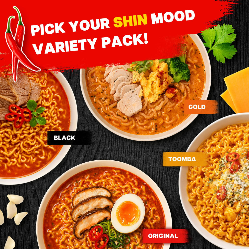 Nongshim Shin Black bowl close-up highlighting rich beef bone broth depth