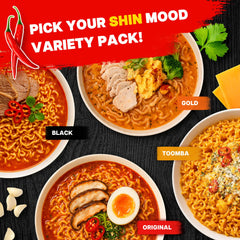 Nongshim Shin Black bowl close-up highlighting rich beef bone broth depth