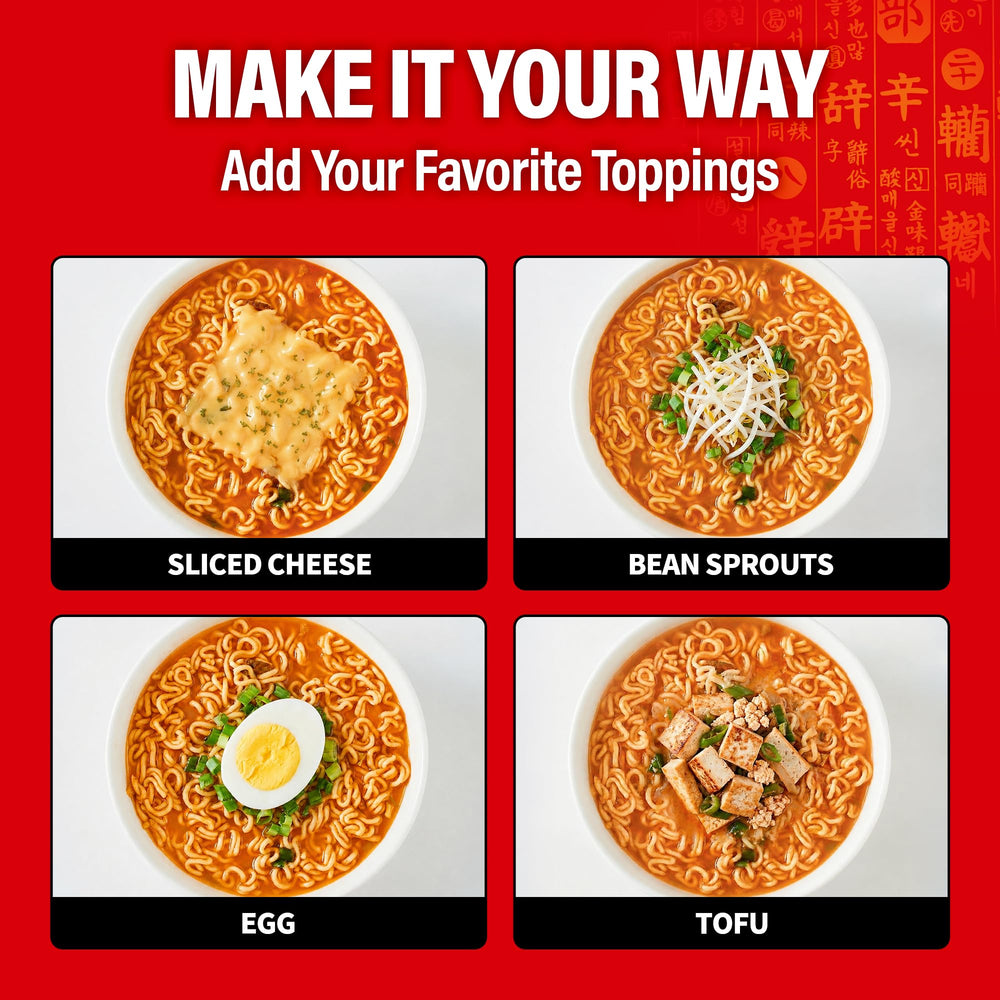 Nongshim Shin Ramyun Black prepared bowl in lifestyle scene for satisfying meal idea