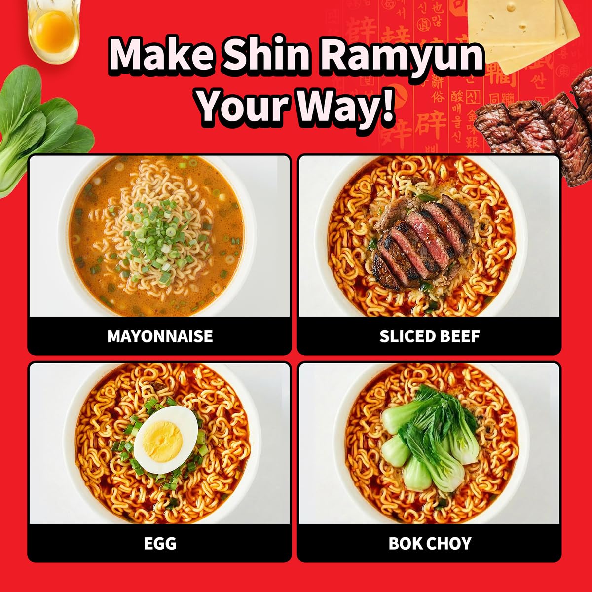 Nongshim Shin Ramyun bowl held in hand to show single-serve size benefit
