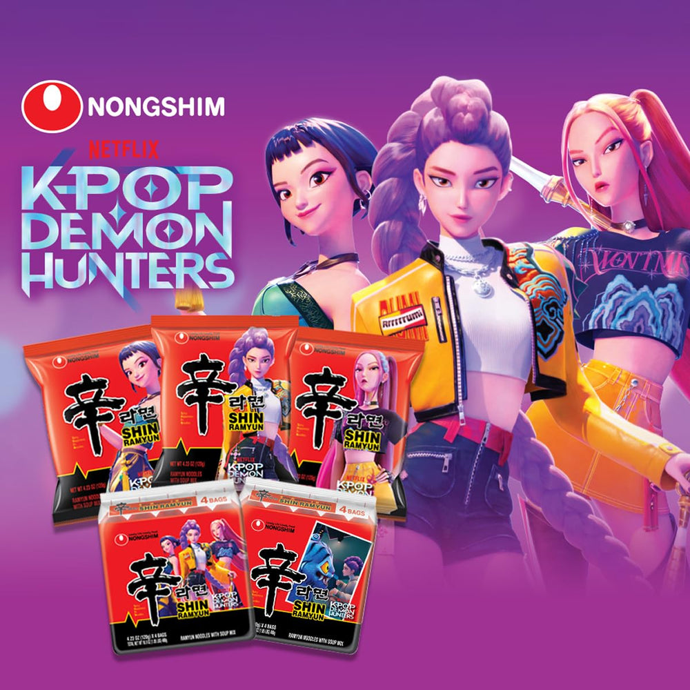 Nongshim Shin Ramyun dehydrated vegetables and seasoning packet for convenience