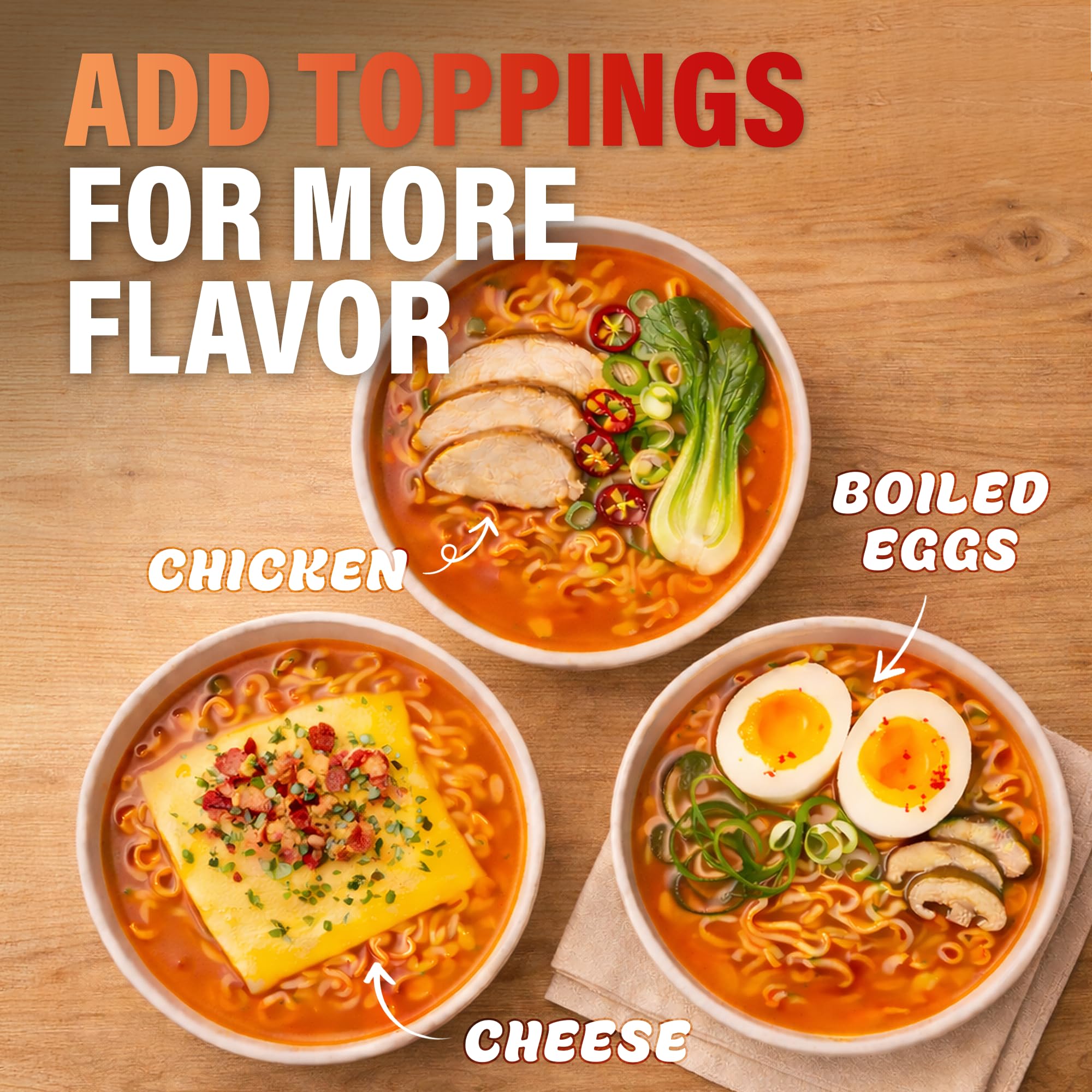 Nongshim scale comparison showing single serving size and portion control