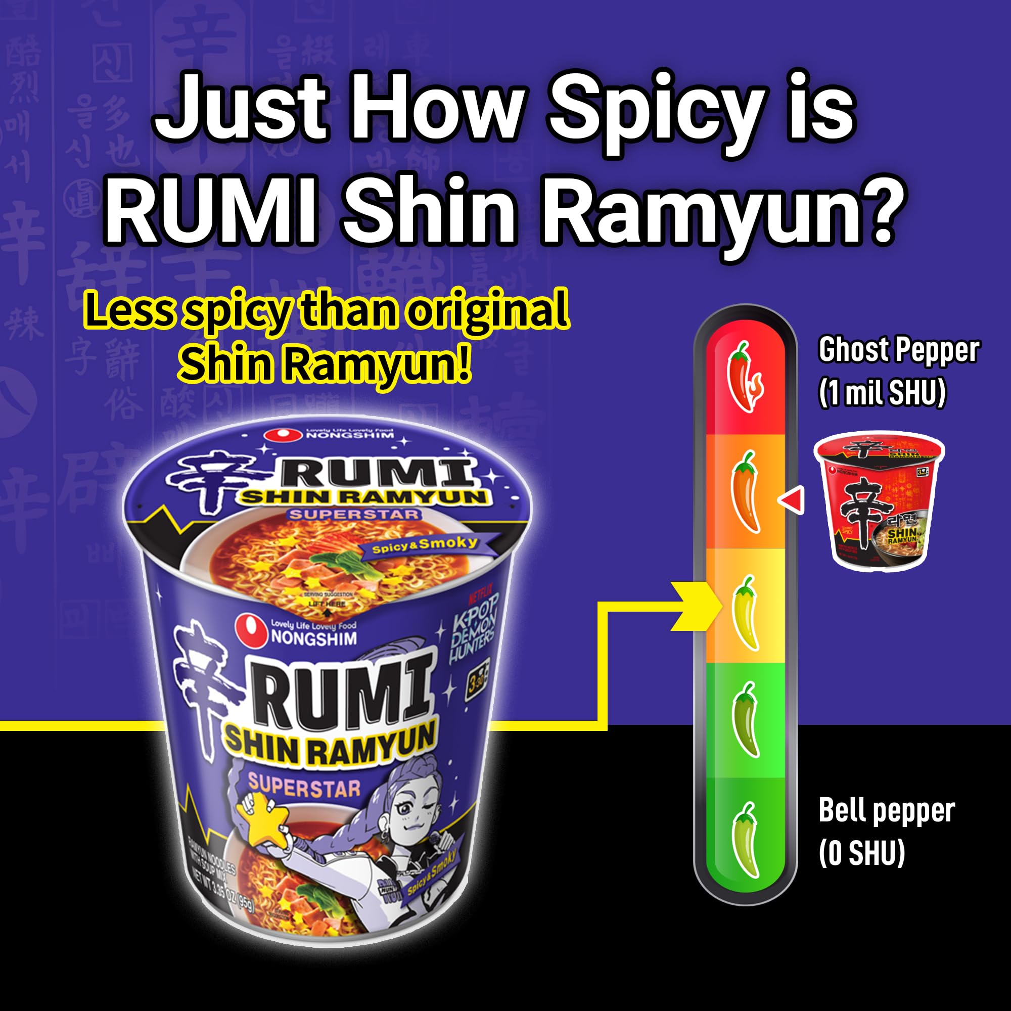 Nongshim Shin Ramyun Superstar savory flake packet contents showing toppings and added flavor