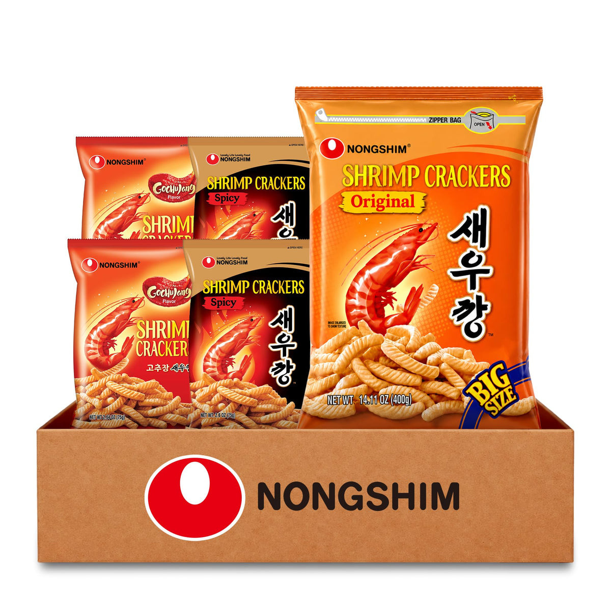 Nongshim front packaging showing variety pack and bold branding, great for gifting