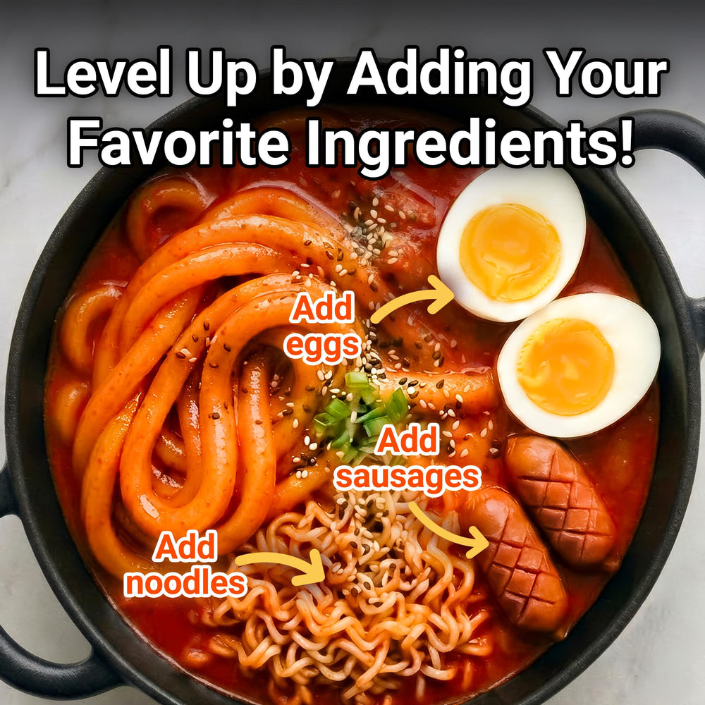 Nongshim opened pack with seasoning packets displayed, showing easy-portion advantage
