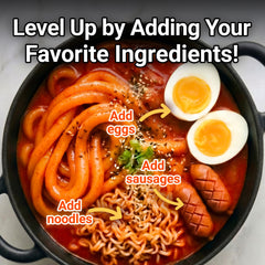Nongshim opened pack with seasoning packets displayed, showing easy-portion advantage