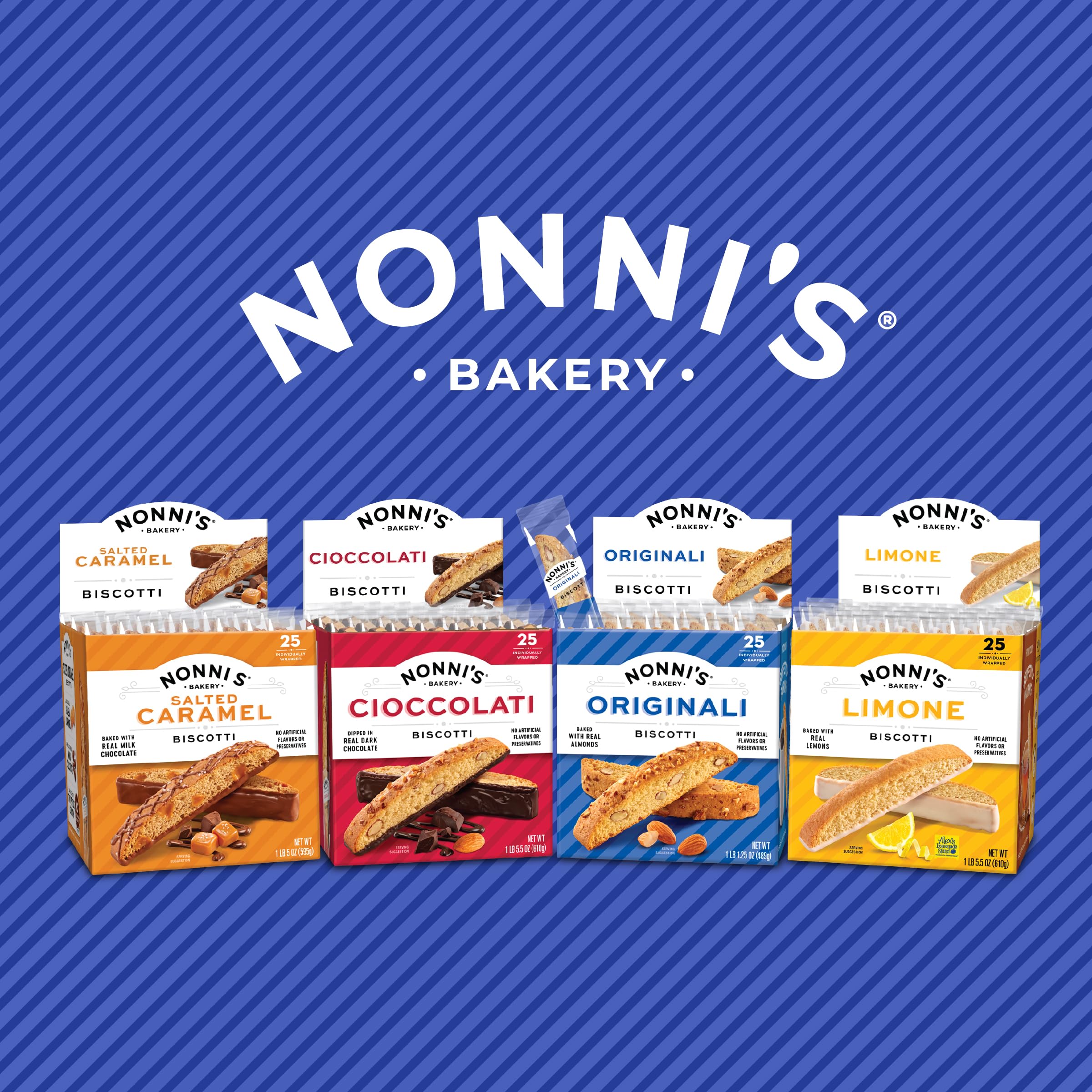 Nonni's biscotti on a coffee table styled for a relaxed espresso moment