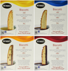 Nonni's close-up biscotti textures highlighting crunchy cookies and flavor variety