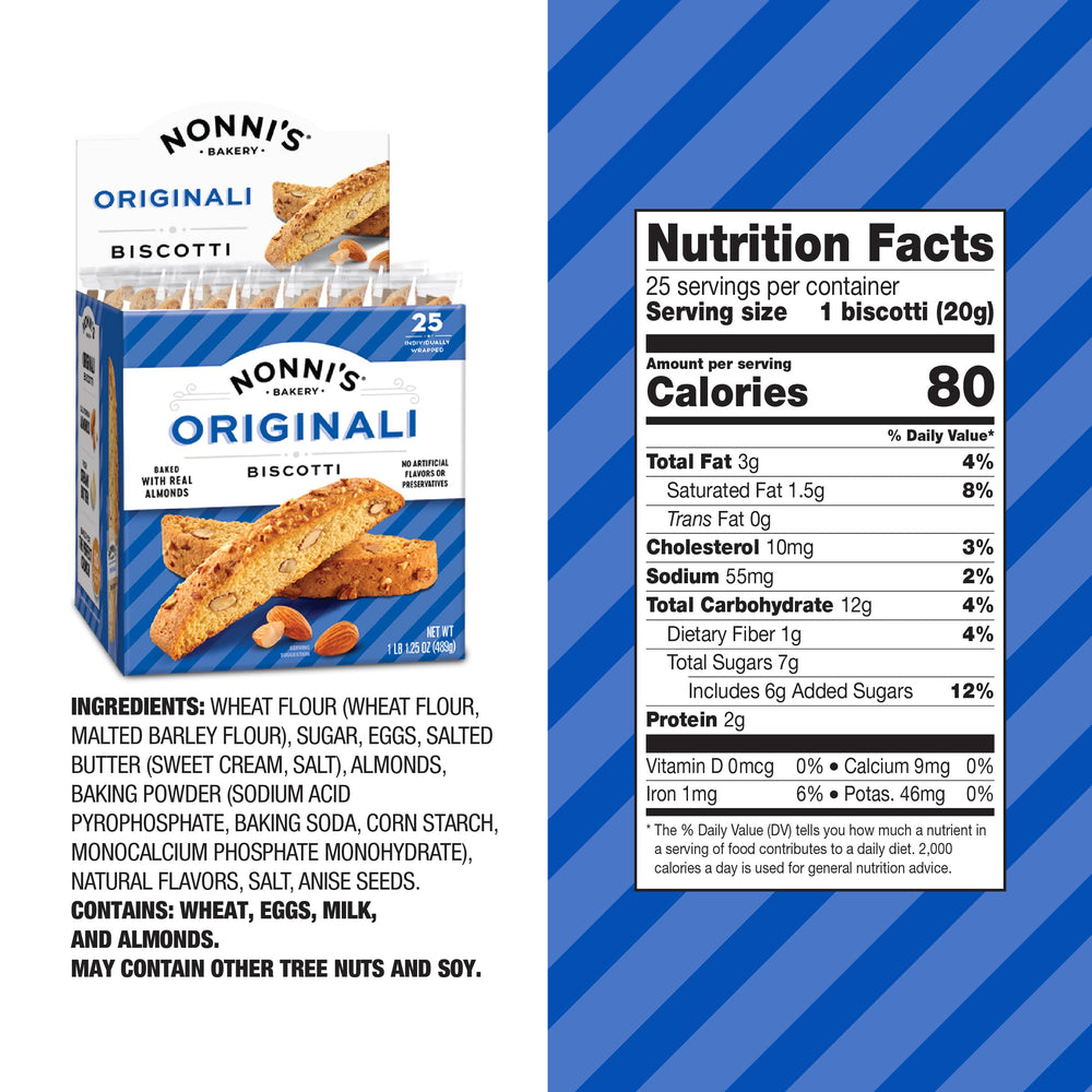 Nonni's close-up of biscotti texture highlighting crunchy twice-baked benefit