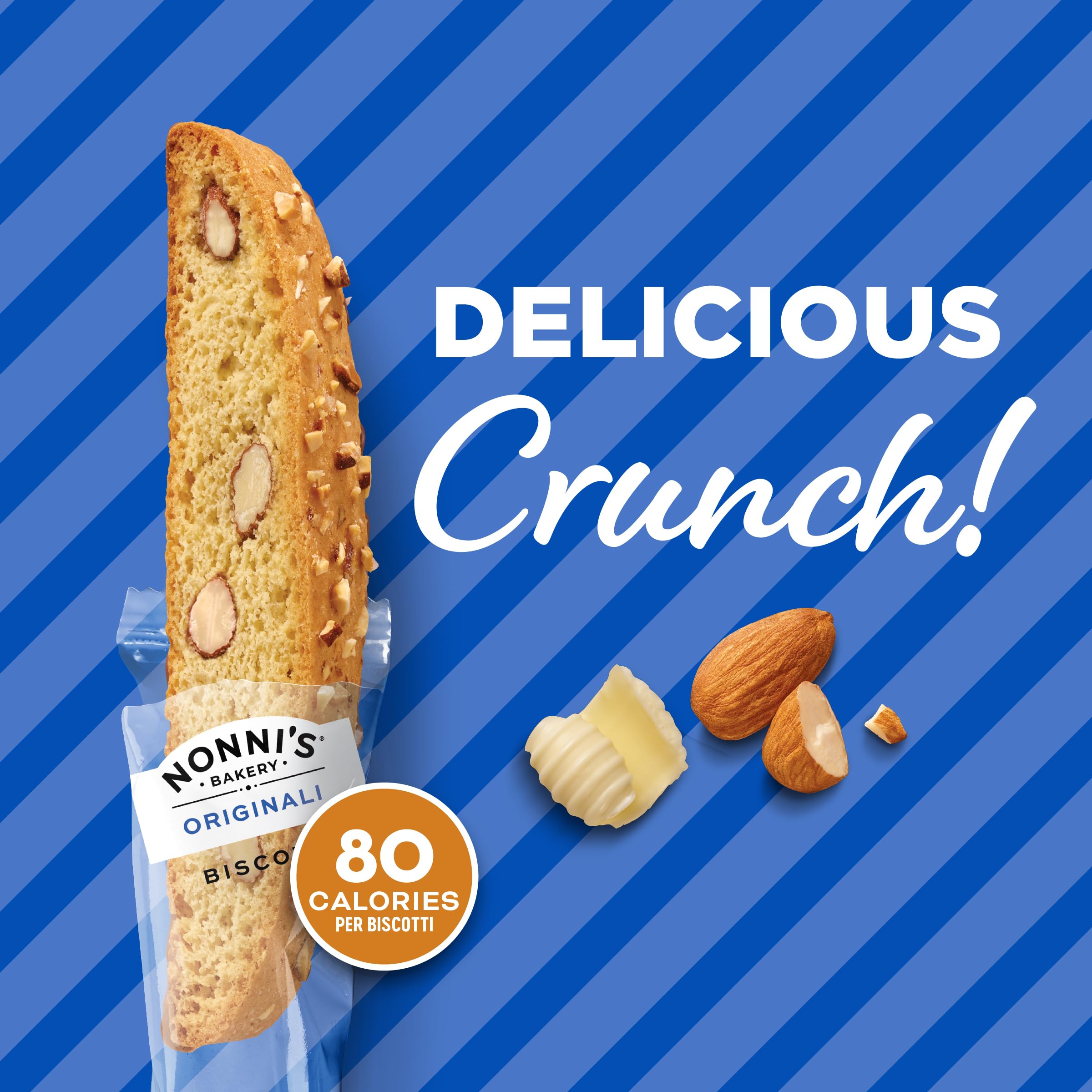 Nonni's biscotti on a party platter suggesting entertaining and sharing benefit