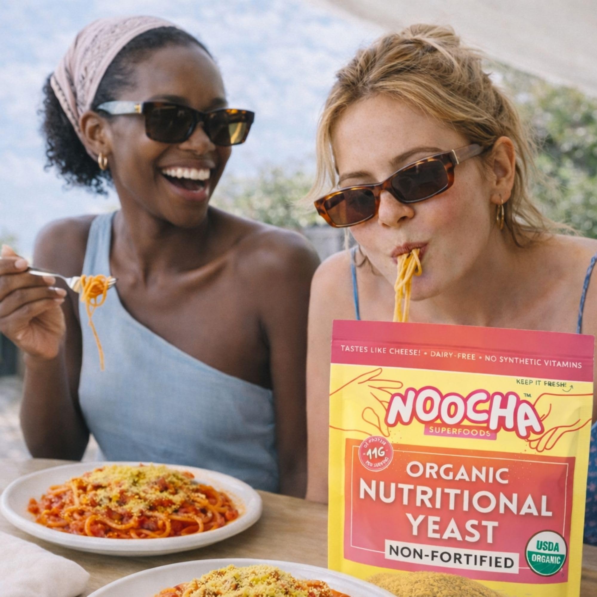 NOOCHA product label showing single organic ingredient list