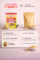 NOOCHA stirred into pasta delivering creamy vegan flavor and umami
