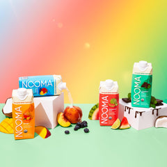 NOOMA can close-up label highlighting clean caffeine and botanicals