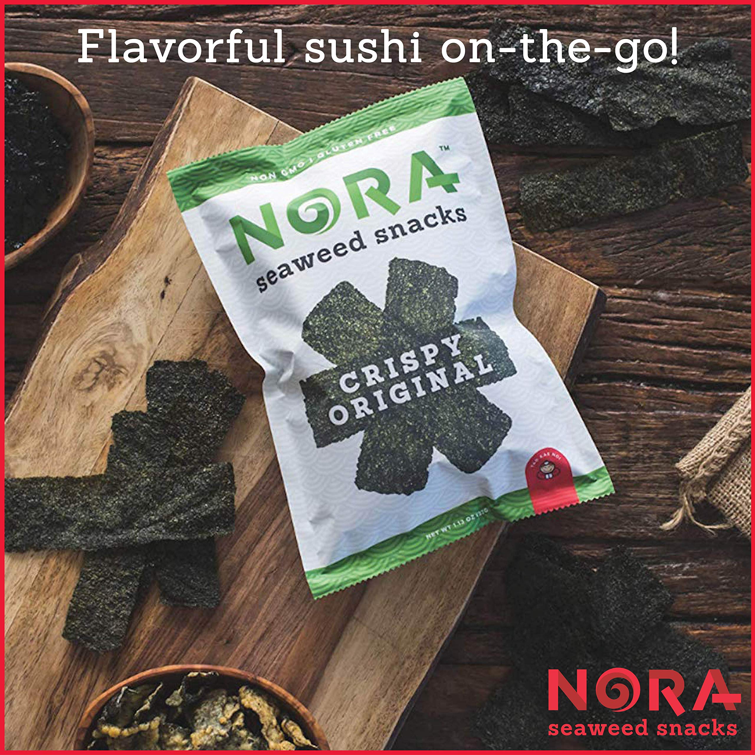 NORA open pack revealing individual strips for preserved freshness benefit