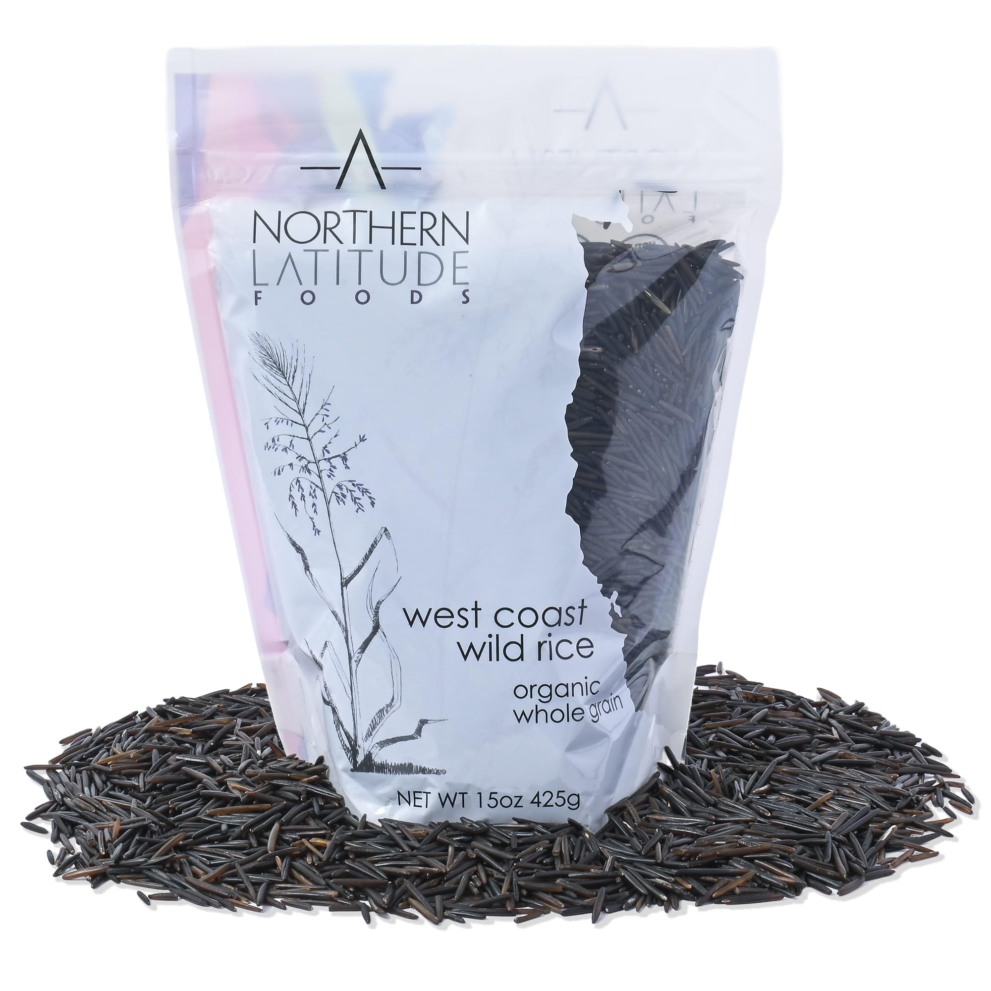 Northern Latitude Foods front packaging showing 15oz bag and organic label benefits