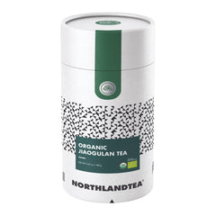 Northlandtea front packaging showing 3.52 oz organic loose-leaf herbal tea benefit clarity