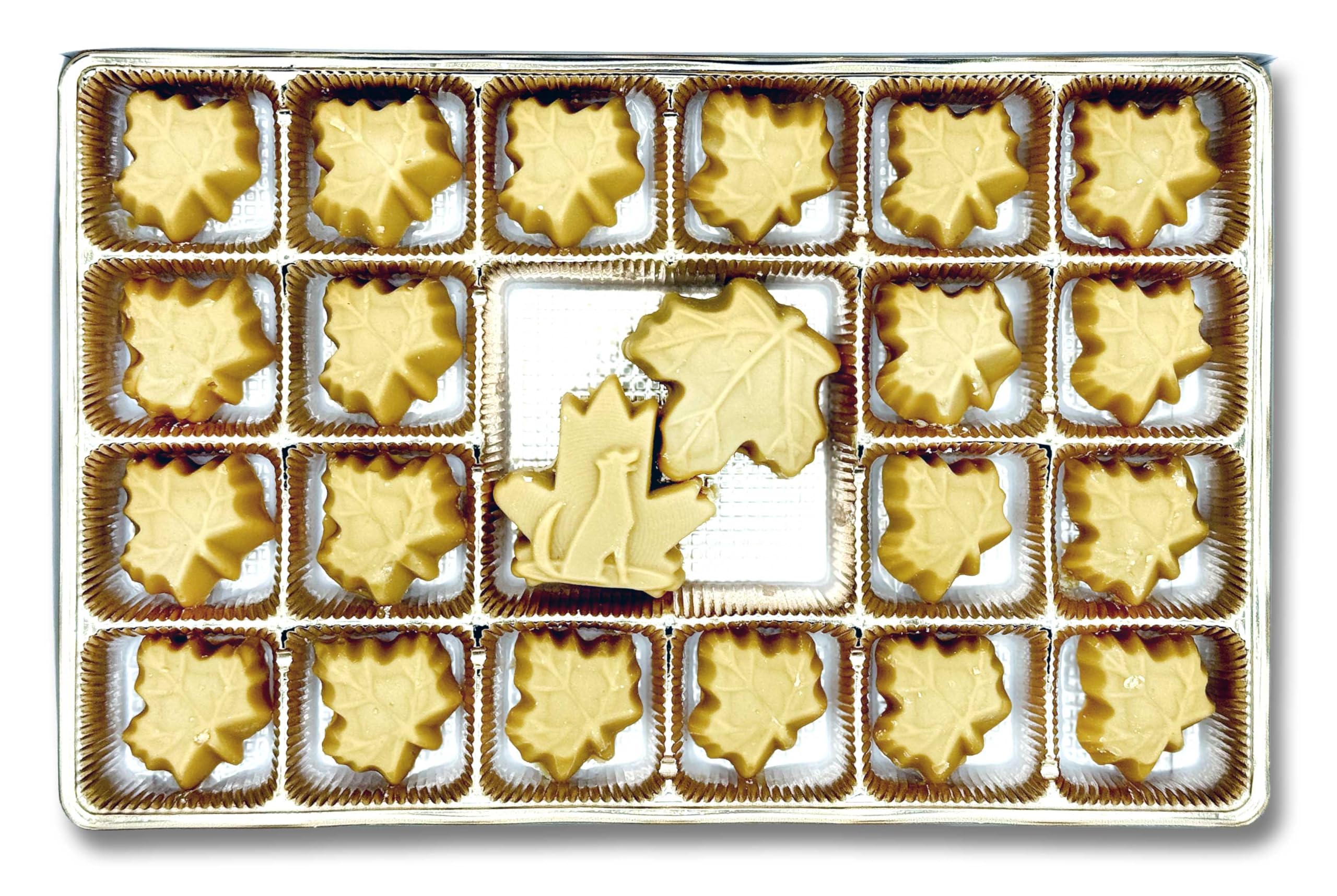 Nova Maple Syrup candy close-up of crisp texture highlighting authentic maple flavor
