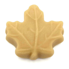 Nova Maple Syrup candy next to a coin showing scale and portion-friendly size