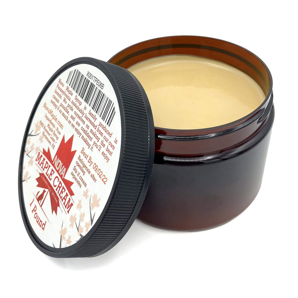 Nova Maple Cream spoonful spread on toast highlighting ease of use and flavor